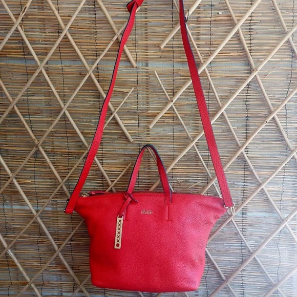 kate spade Handbags - Kate Spade Saturday Leather True Red Satchel Shoulder Bag Womens 14 X 9 X 5